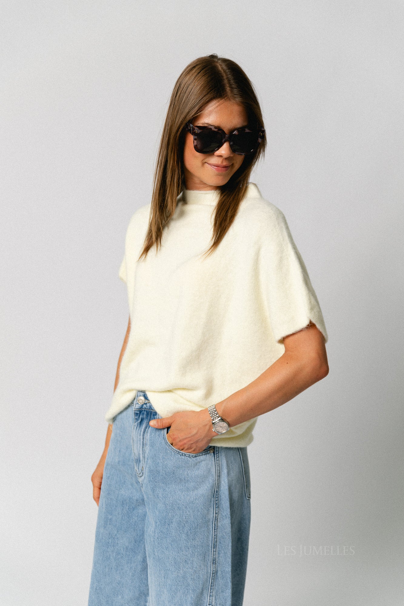 Adèle SS jumper butter yellow