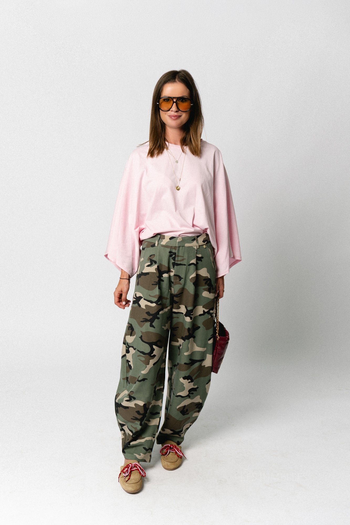Leah T-shirt blush pink