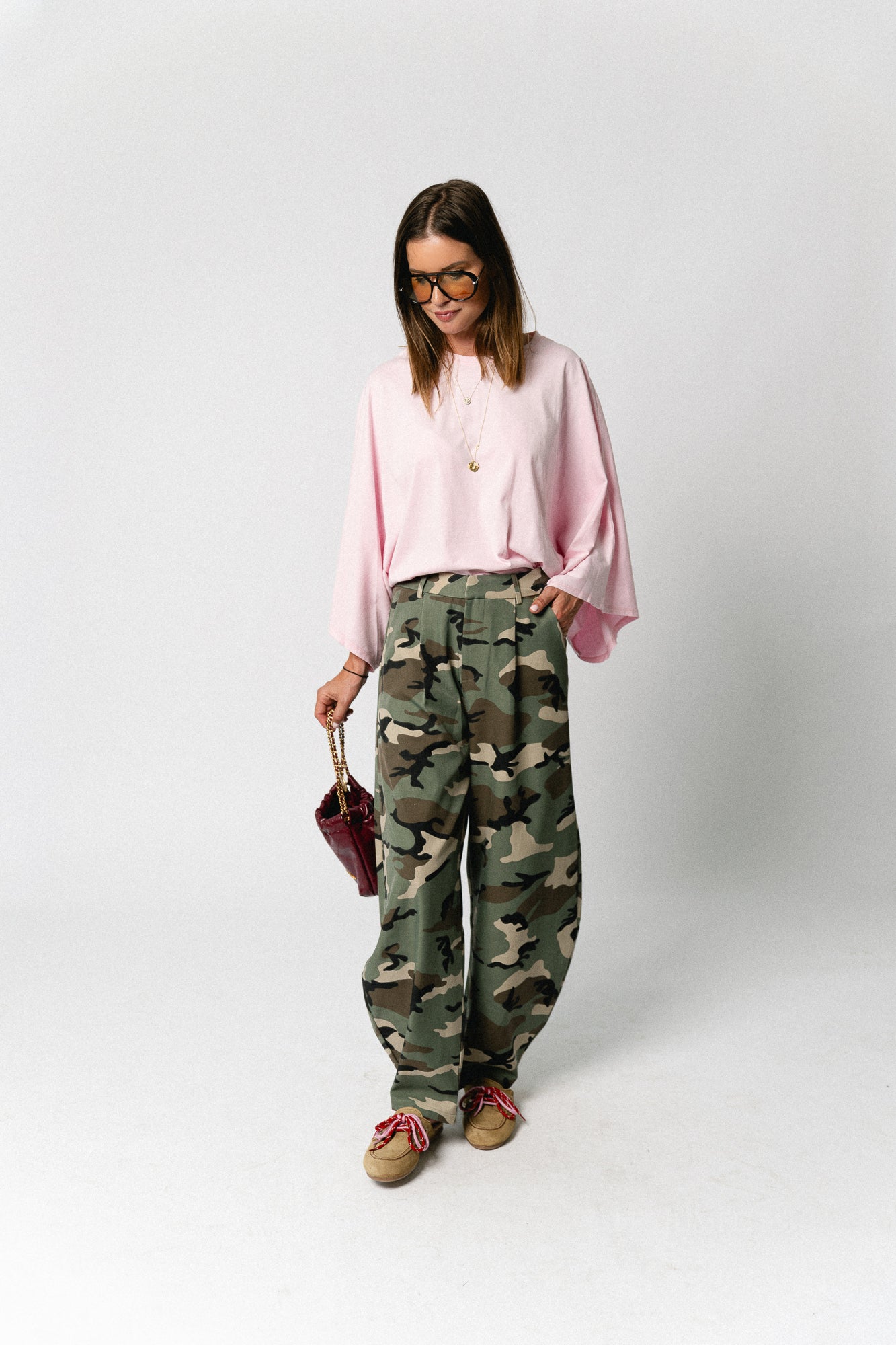 Leah T-shirt blush pink