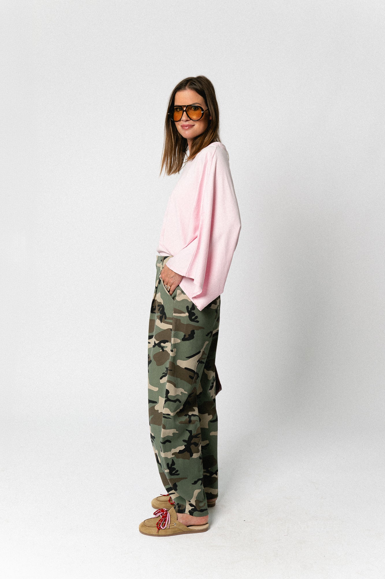 Leah T-shirt blush pink