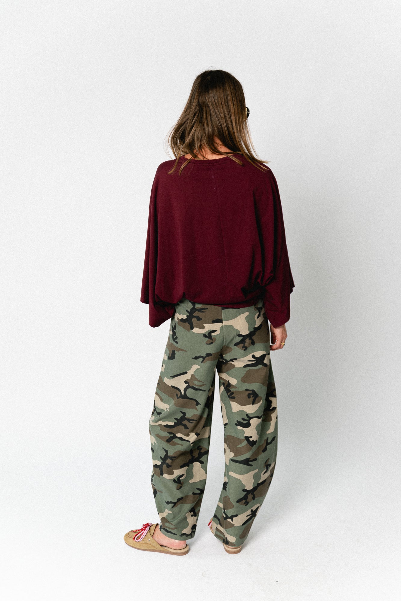 Leah T-shirt burgundy