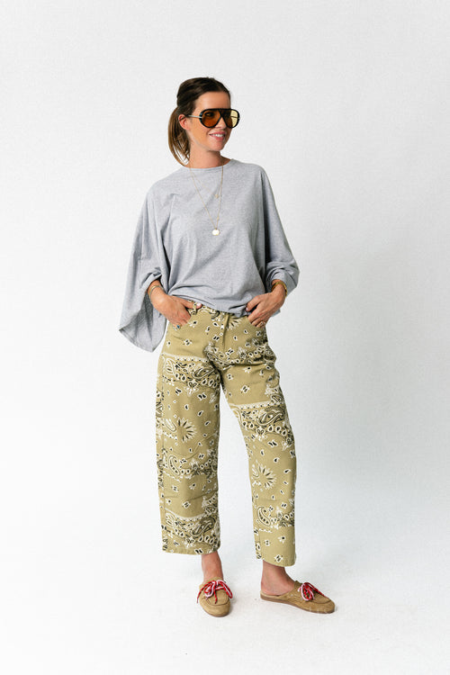 Leah T-shirt grey melange
