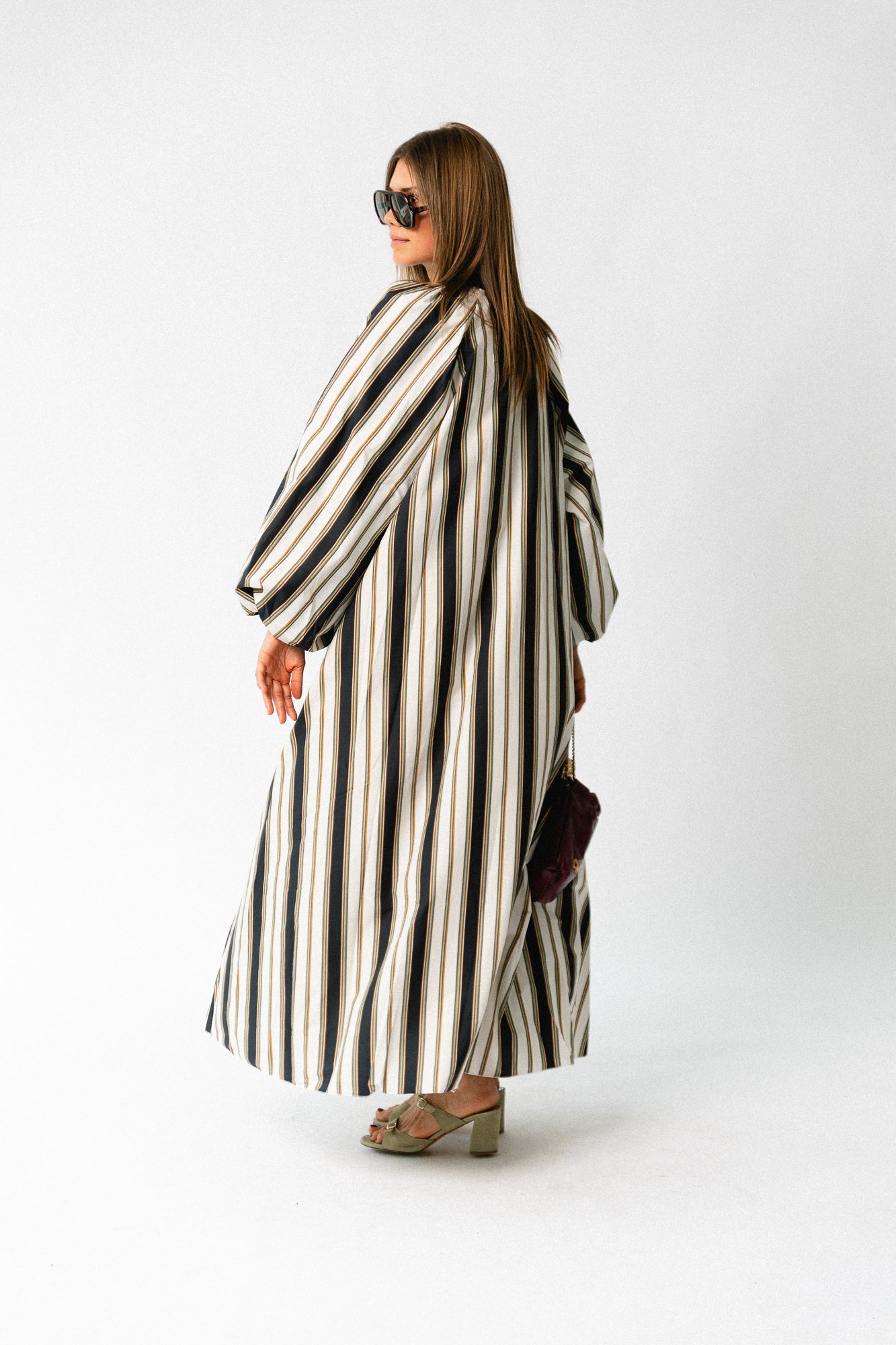 Brigitte dress black stripes