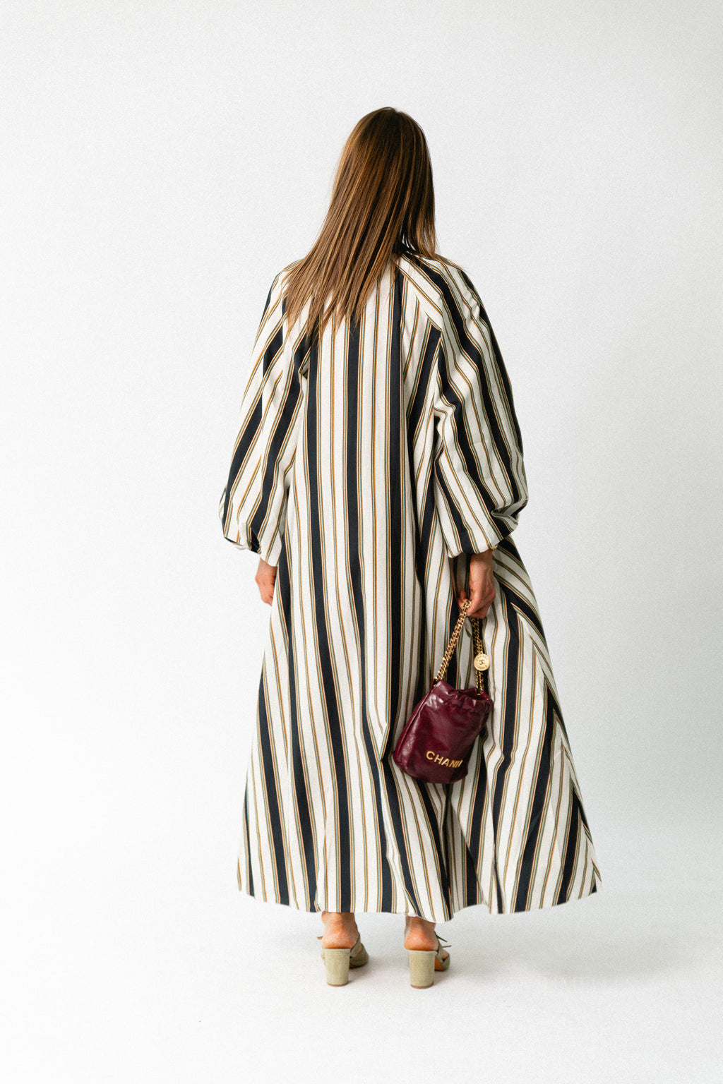 Brigitte dress black stripes