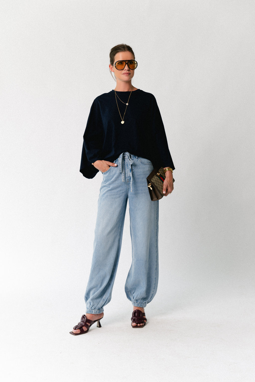 Leah T-shirt navy
