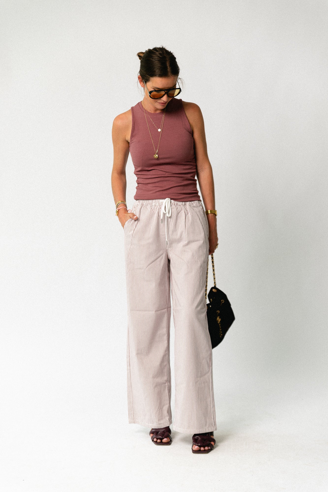 OBJEtsy MW striped pant cloud dancer