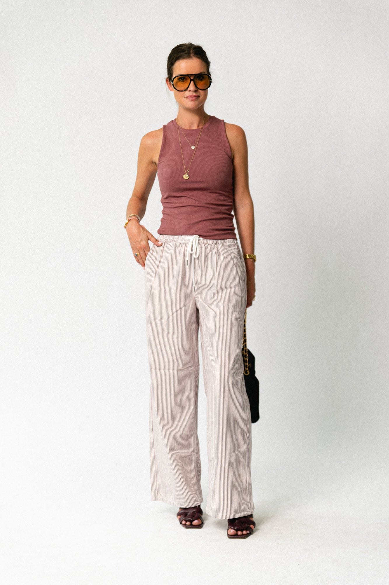 OBJEtsy MW striped pant cloud dancer