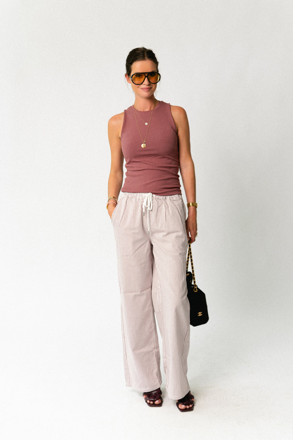 OBJEtsy MW striped pant cloud dancer