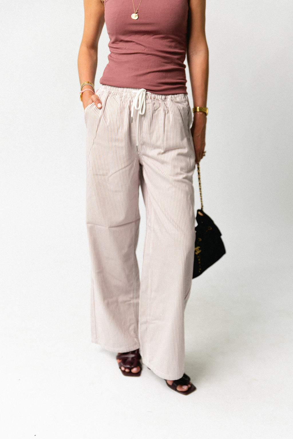 OBJEtsy MW striped pant cloud dancer
