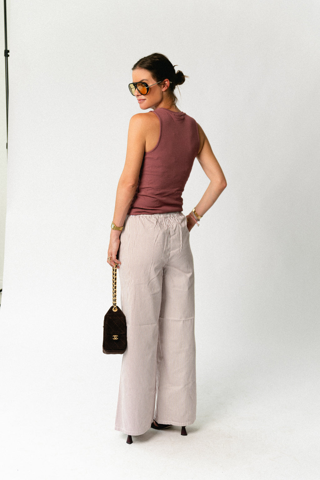 OBJJamie SL tank top rose brown