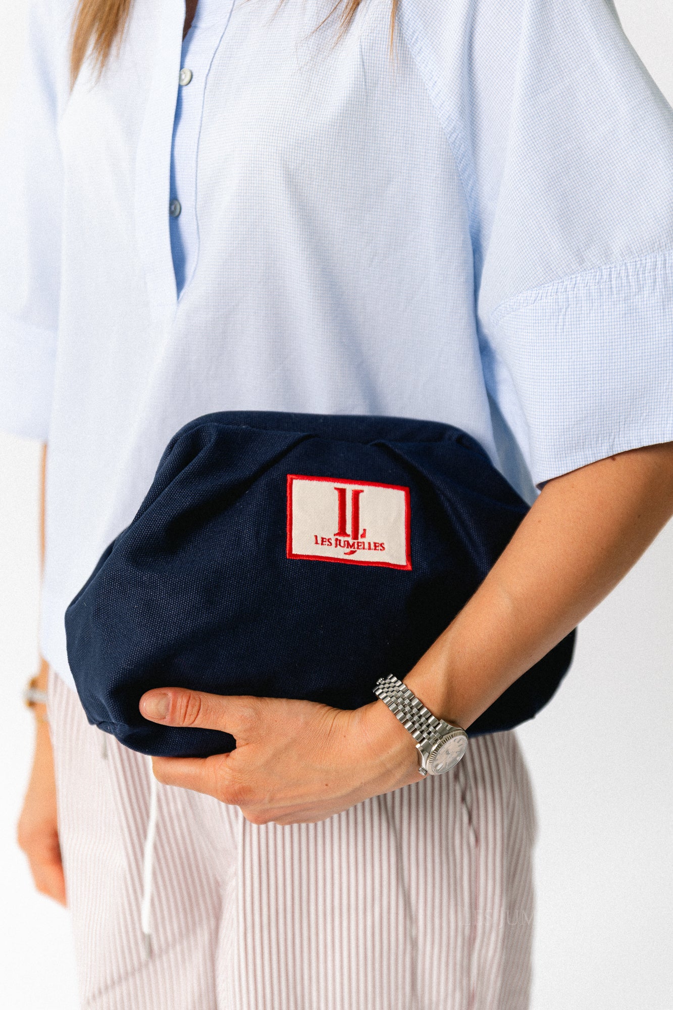 Les Jumelles toiletry bag navy
