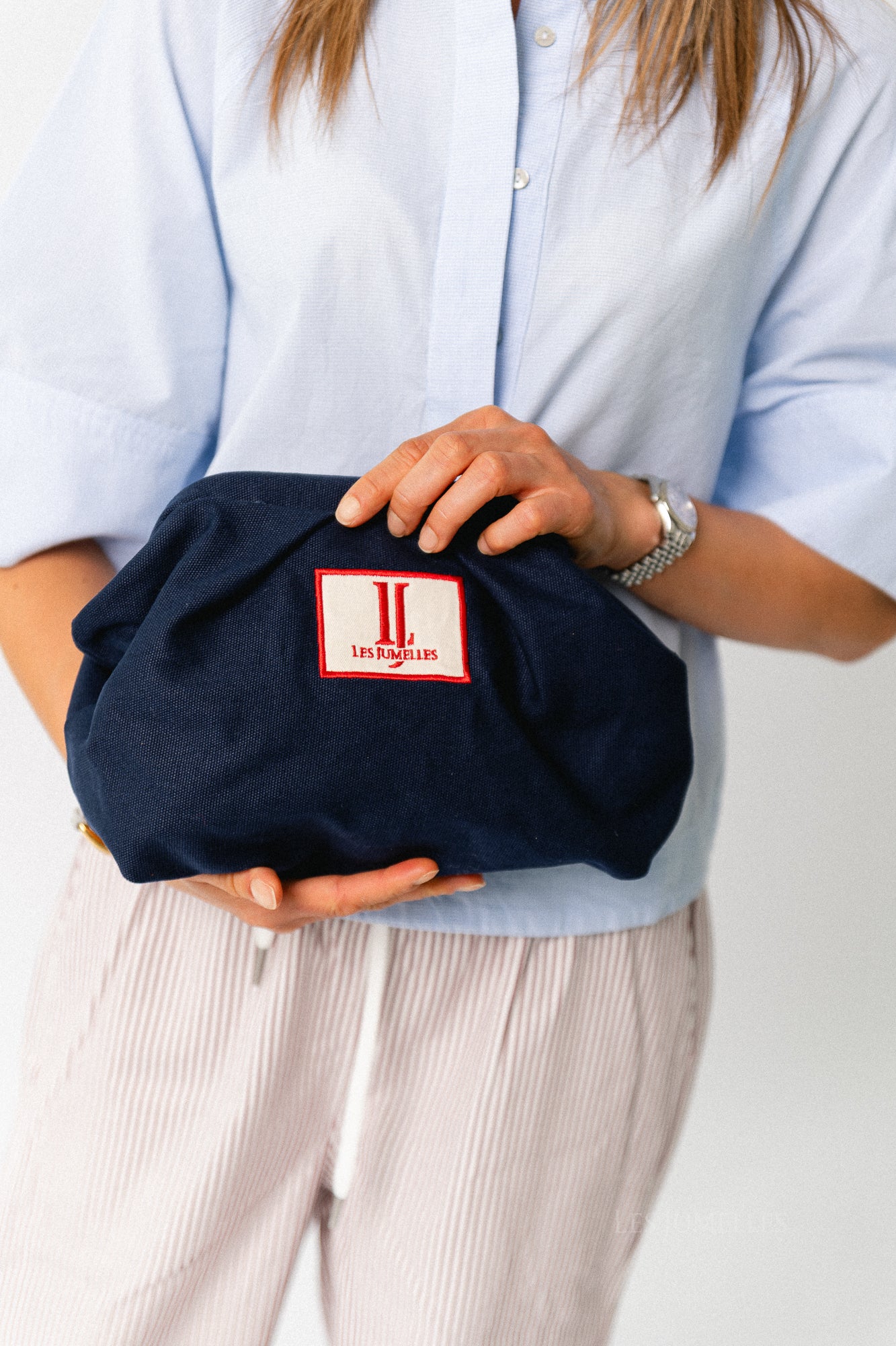 Les Jumelles toiletry bag navy