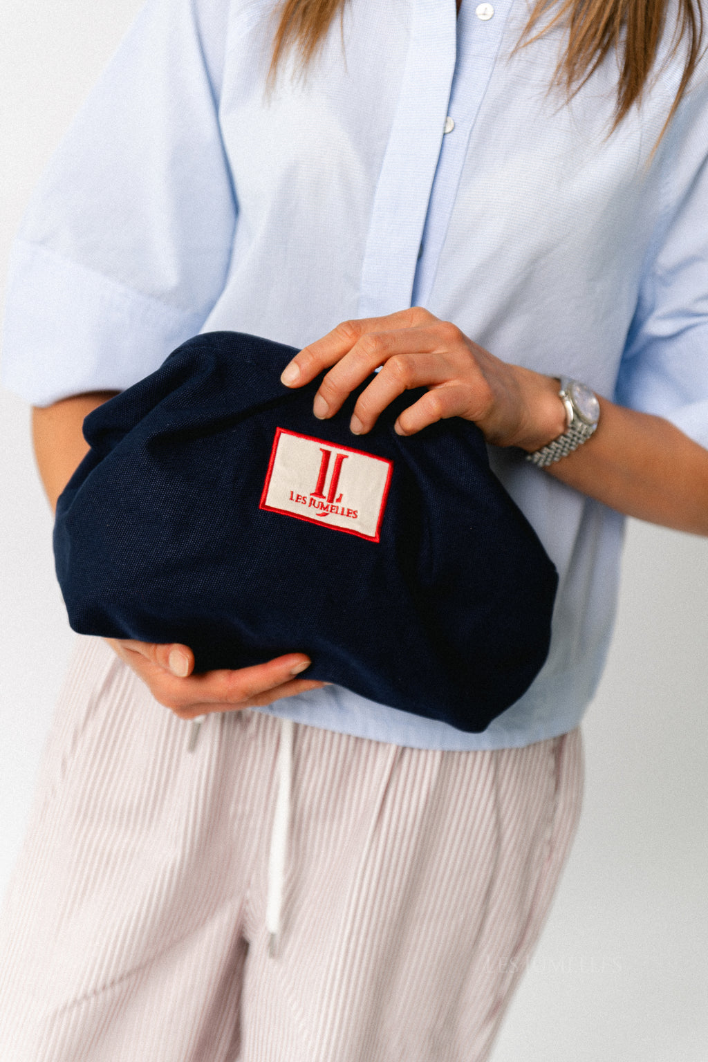 Les Jumelles toiletry bag navy