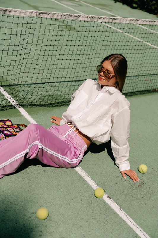 Les Jumelles Carrie cropped shirt white