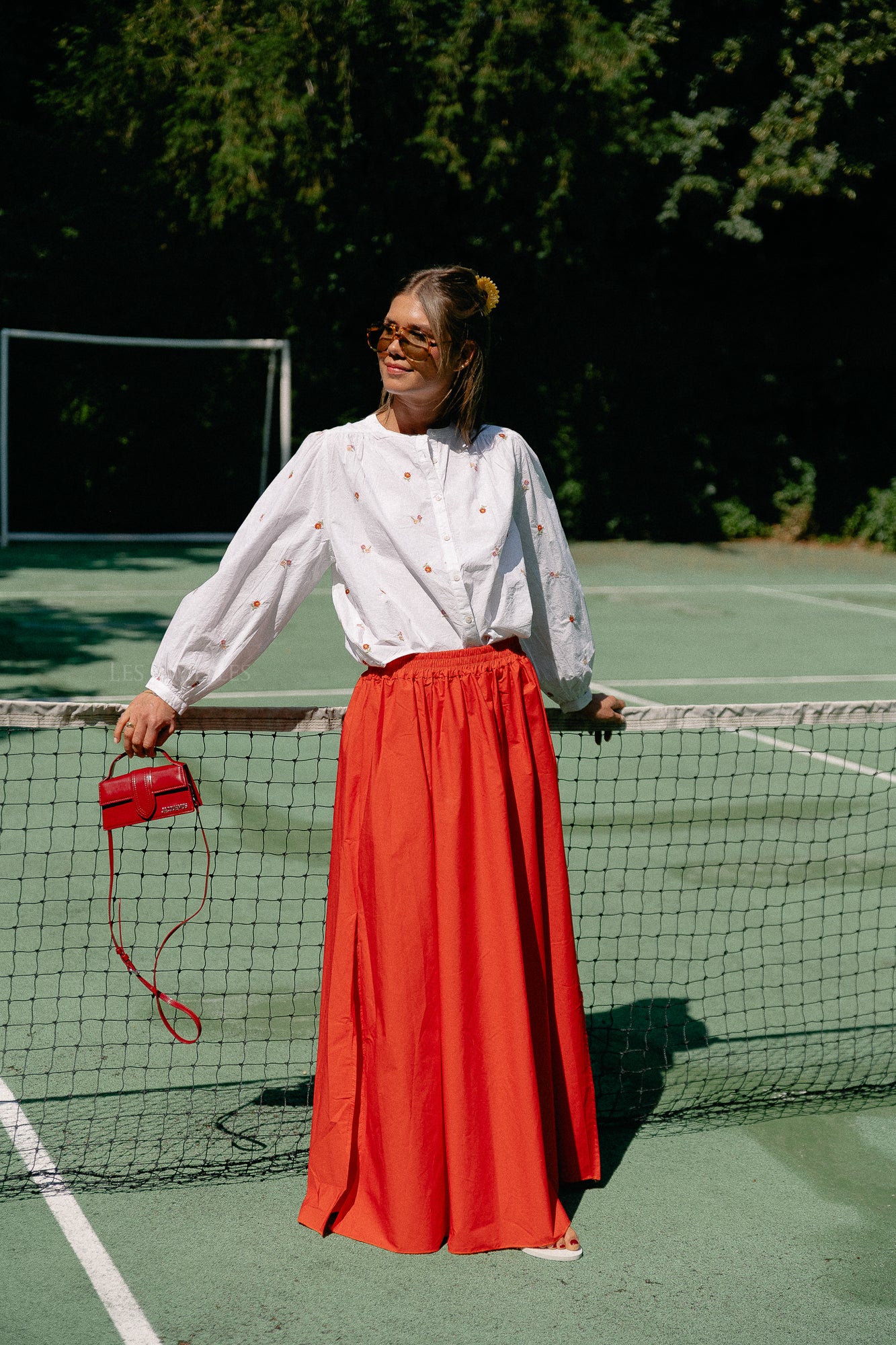 Violette embroidered blouse white