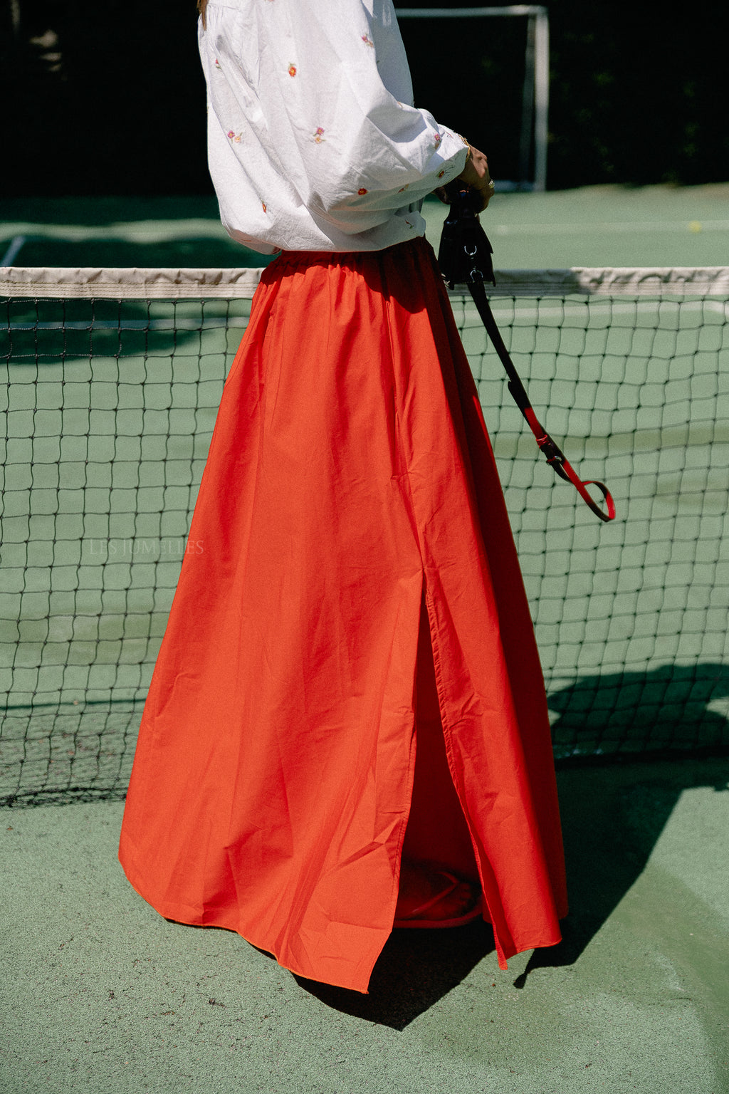 Fran long skirt coral