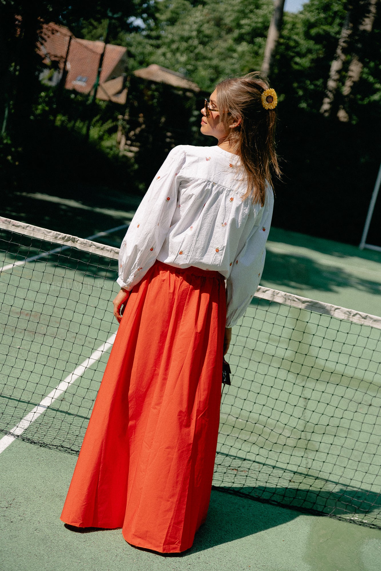 Violette embroidered blouse white