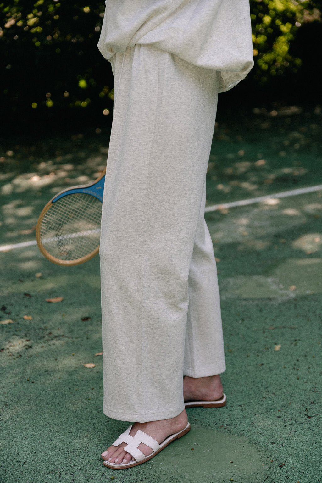 Lexie pants light grey melange