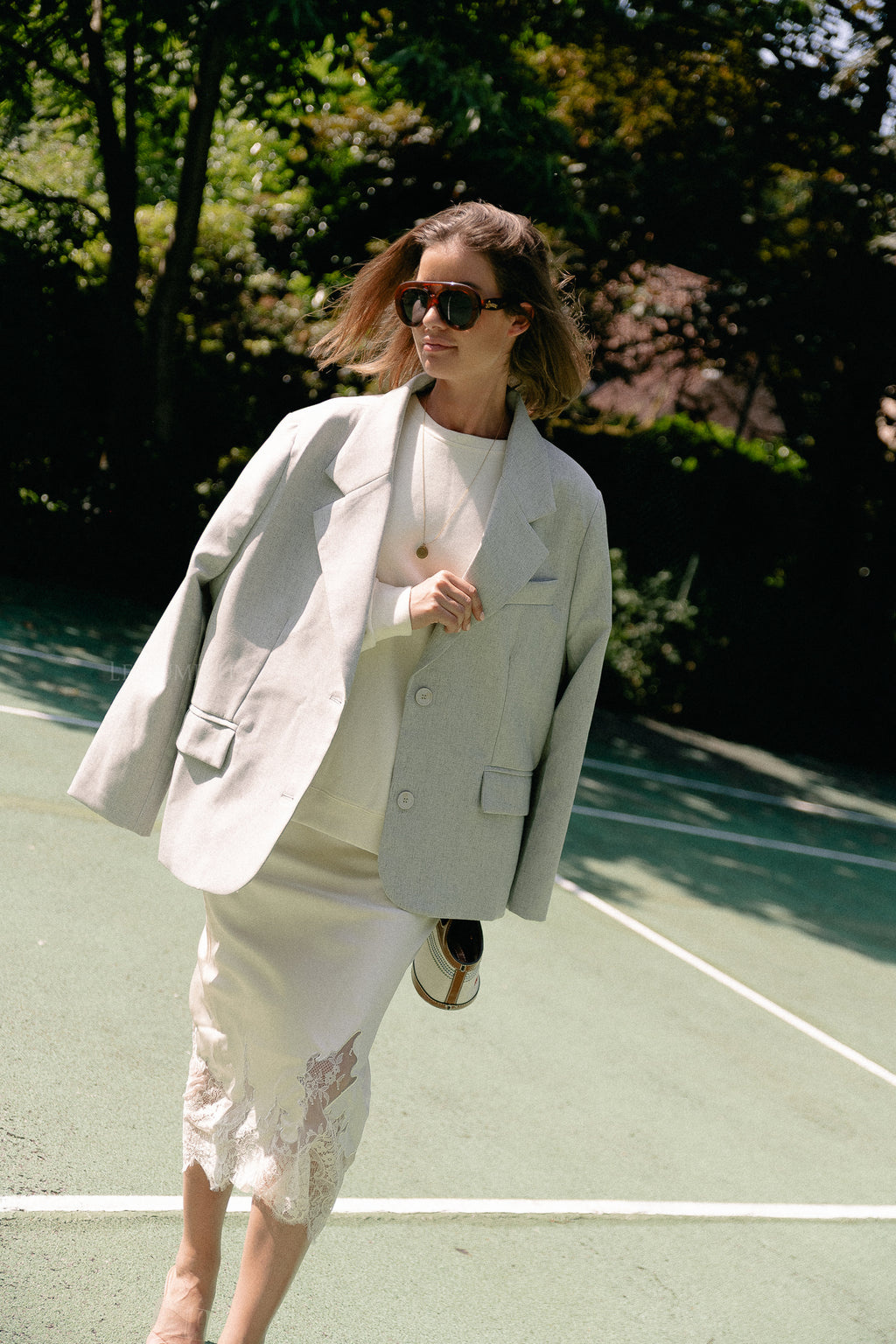 Laurie blazer light grey