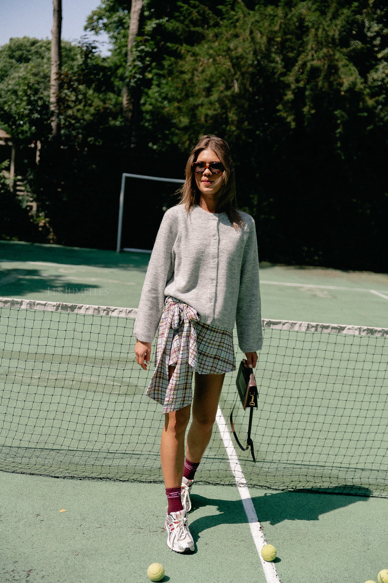 SLFLulu LS knit cardigan light grey/melange