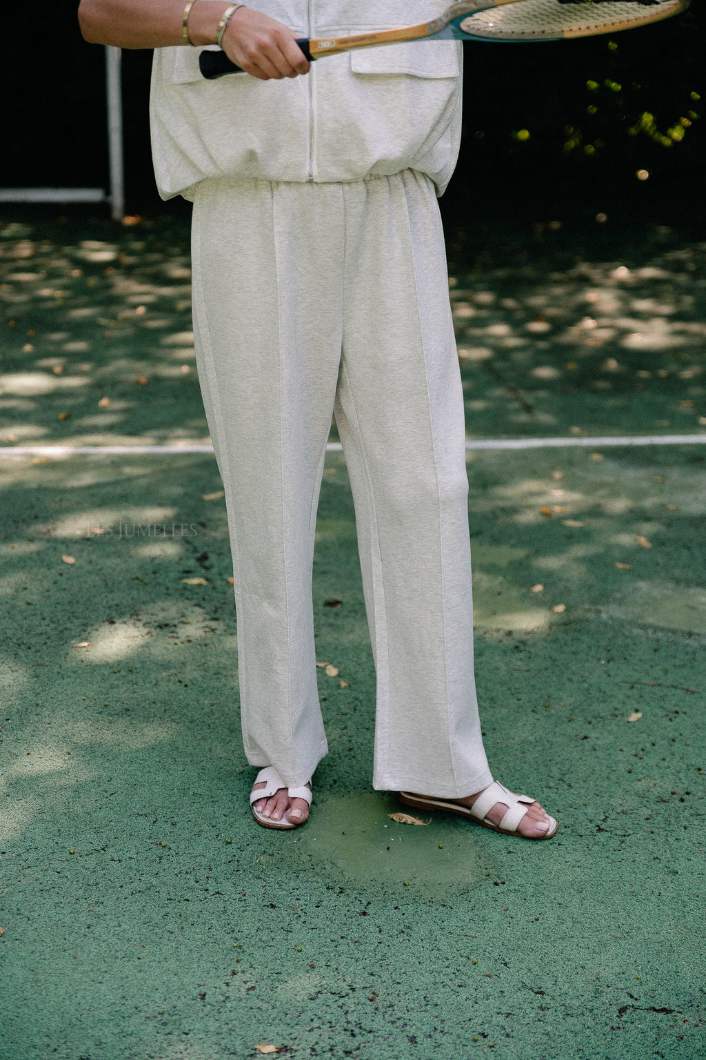 Lexie pants light grey melange