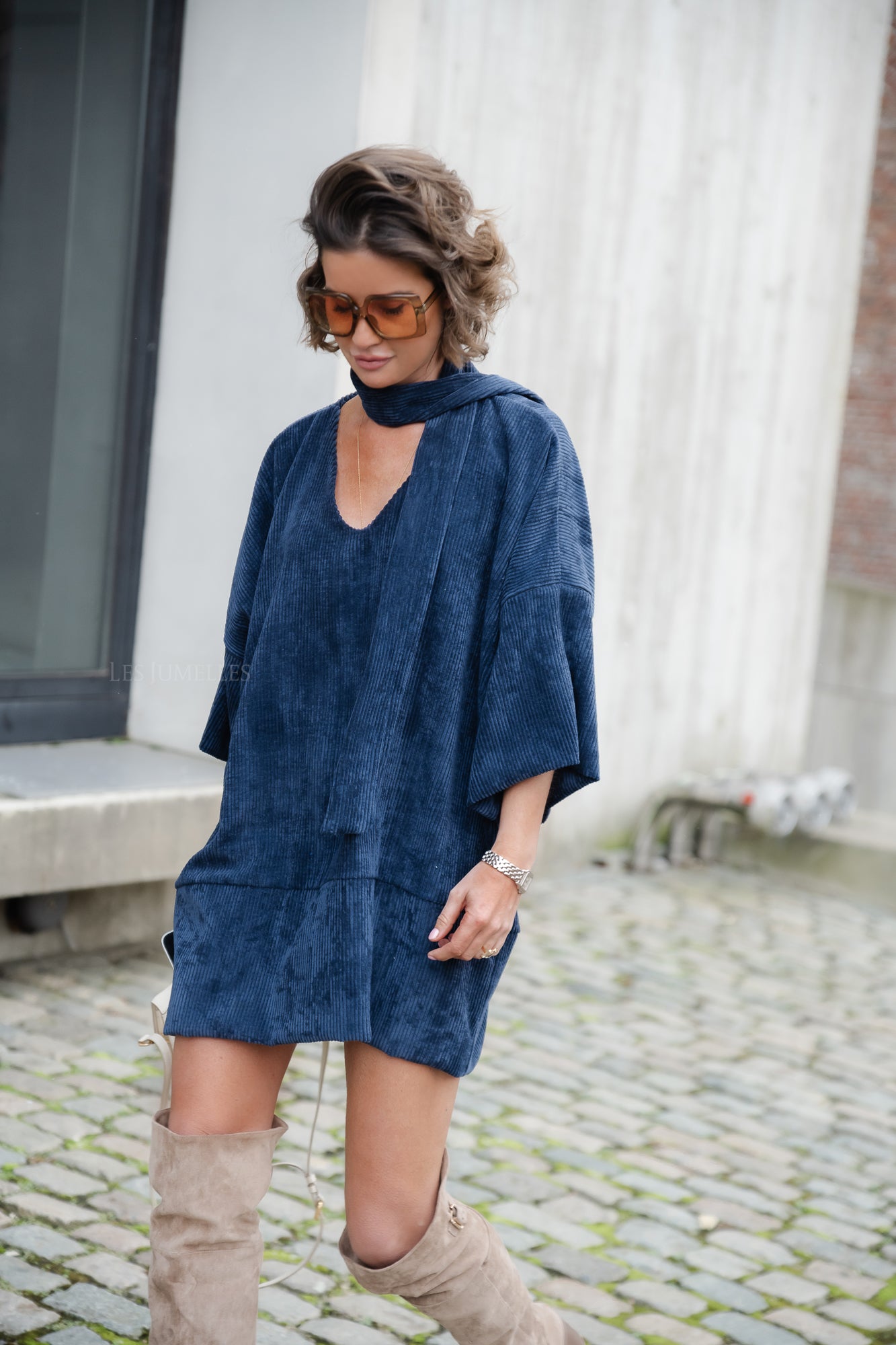 Oversized velvet outlet dress