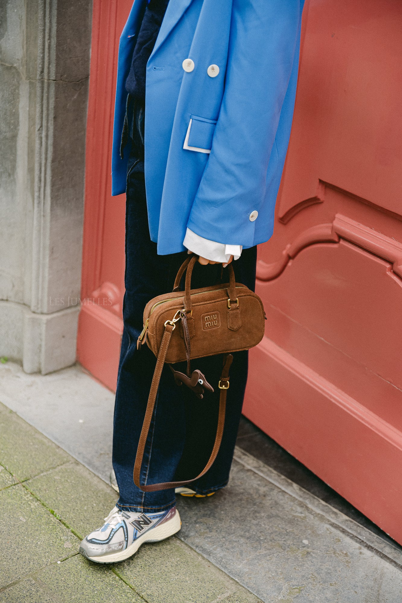 Tess oversized blazer blue