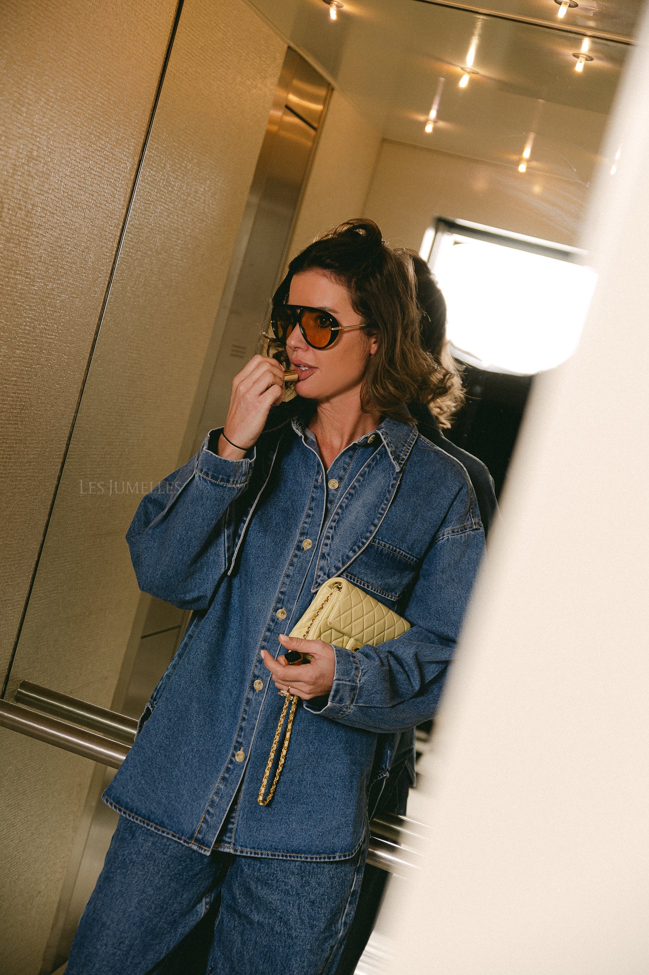 Oversize Anisha overshirt vintage blue