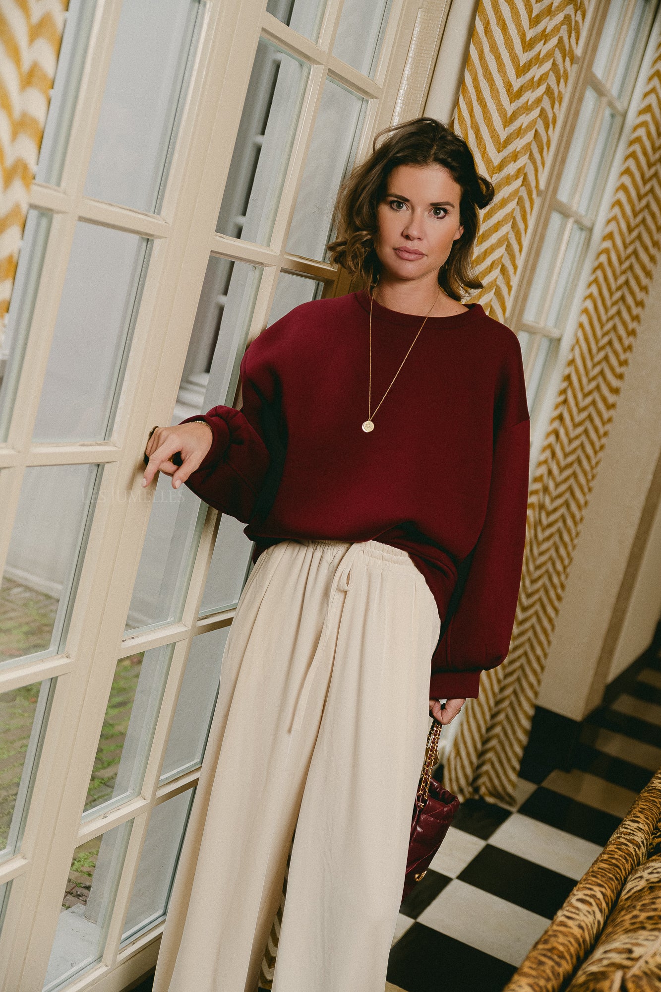 Stella sweater burgundy