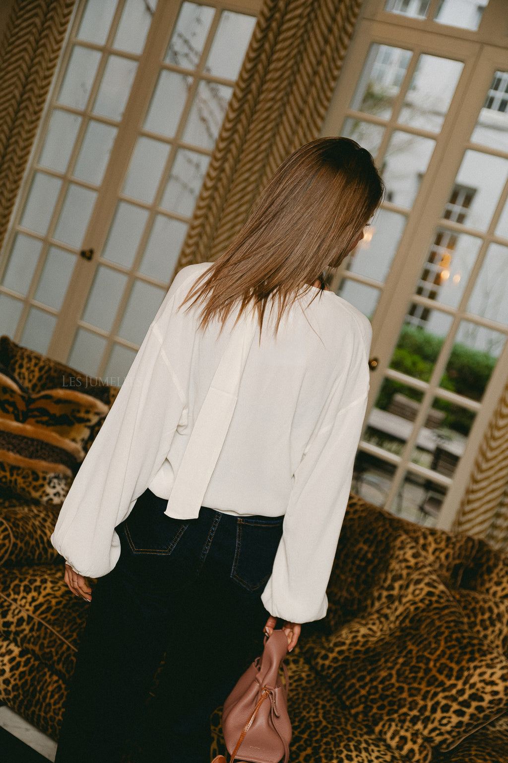 Iris blouse gardenia