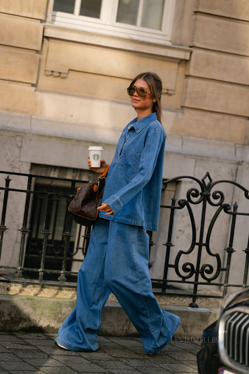 Amandine denim shirt mid blue