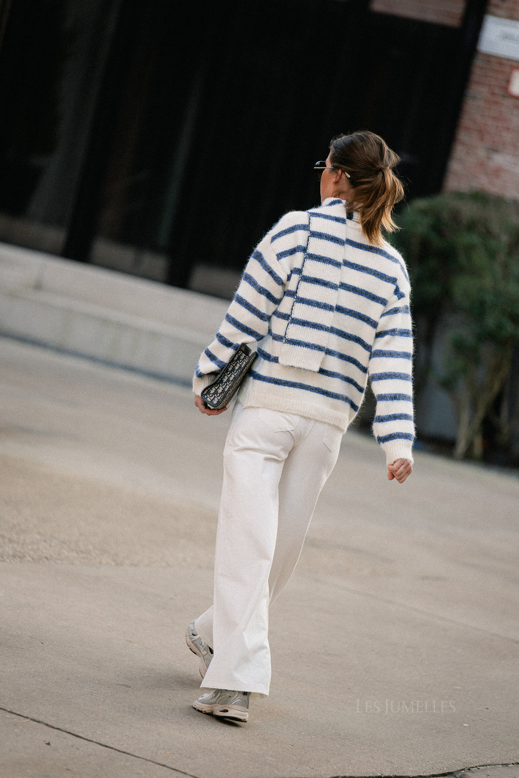 Yara wide legged jeans off white