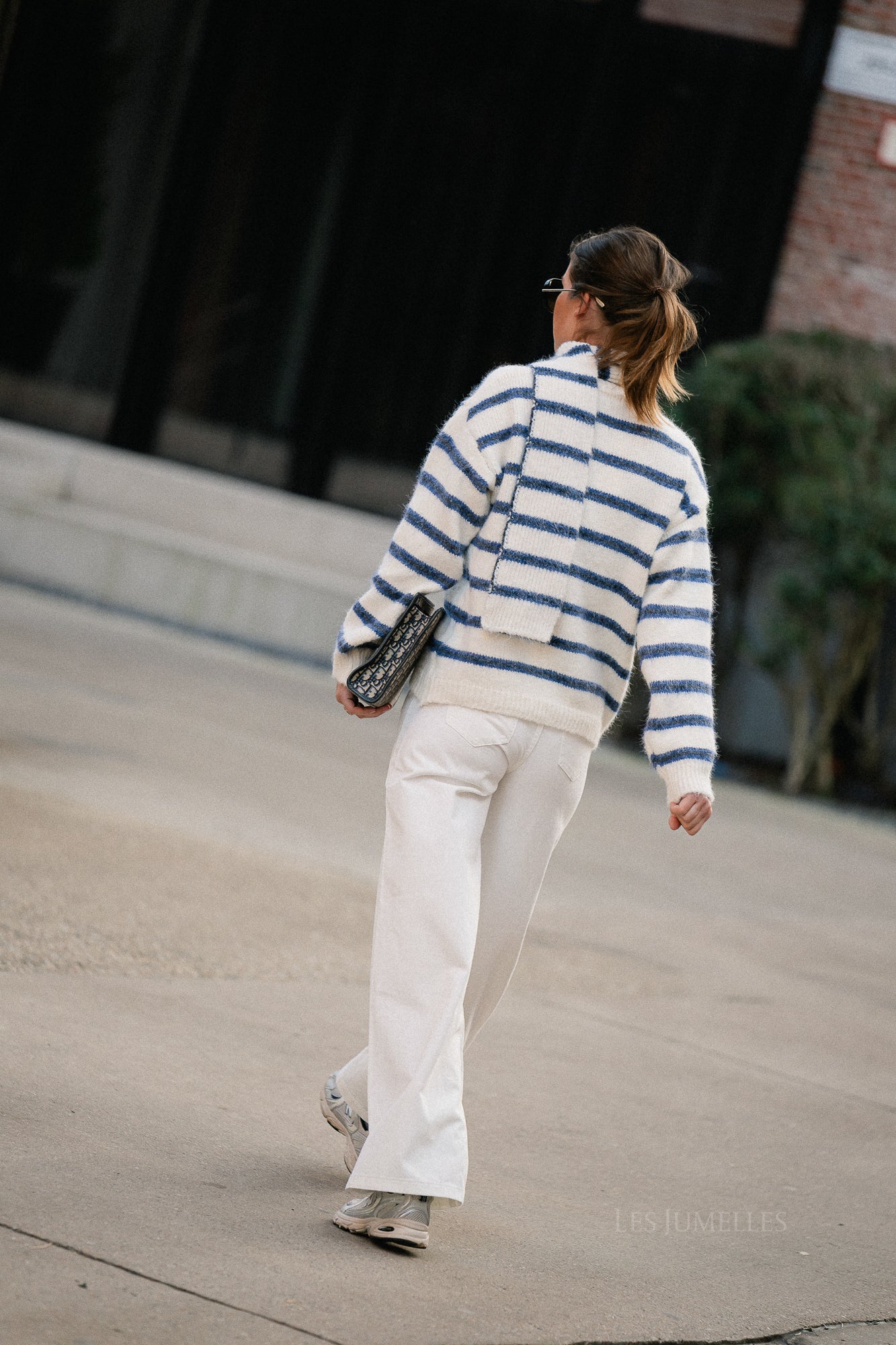 Yara wide legged jeans off white