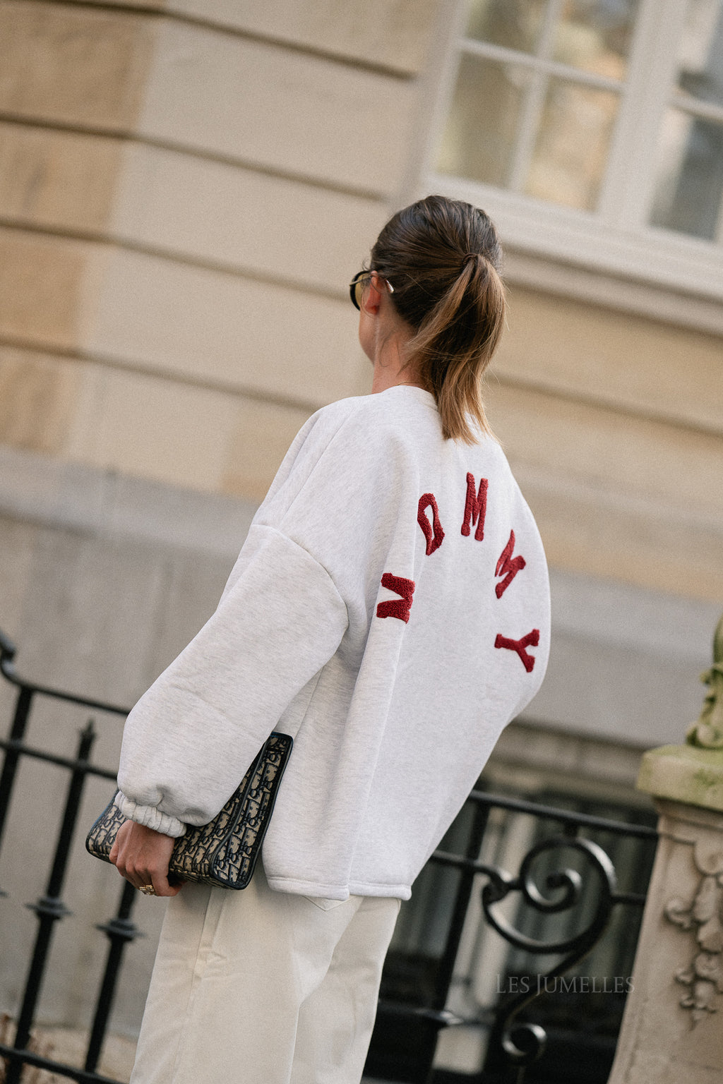 ORIGINAL 'Mommy' Pullover Burgunder/Hellgrau