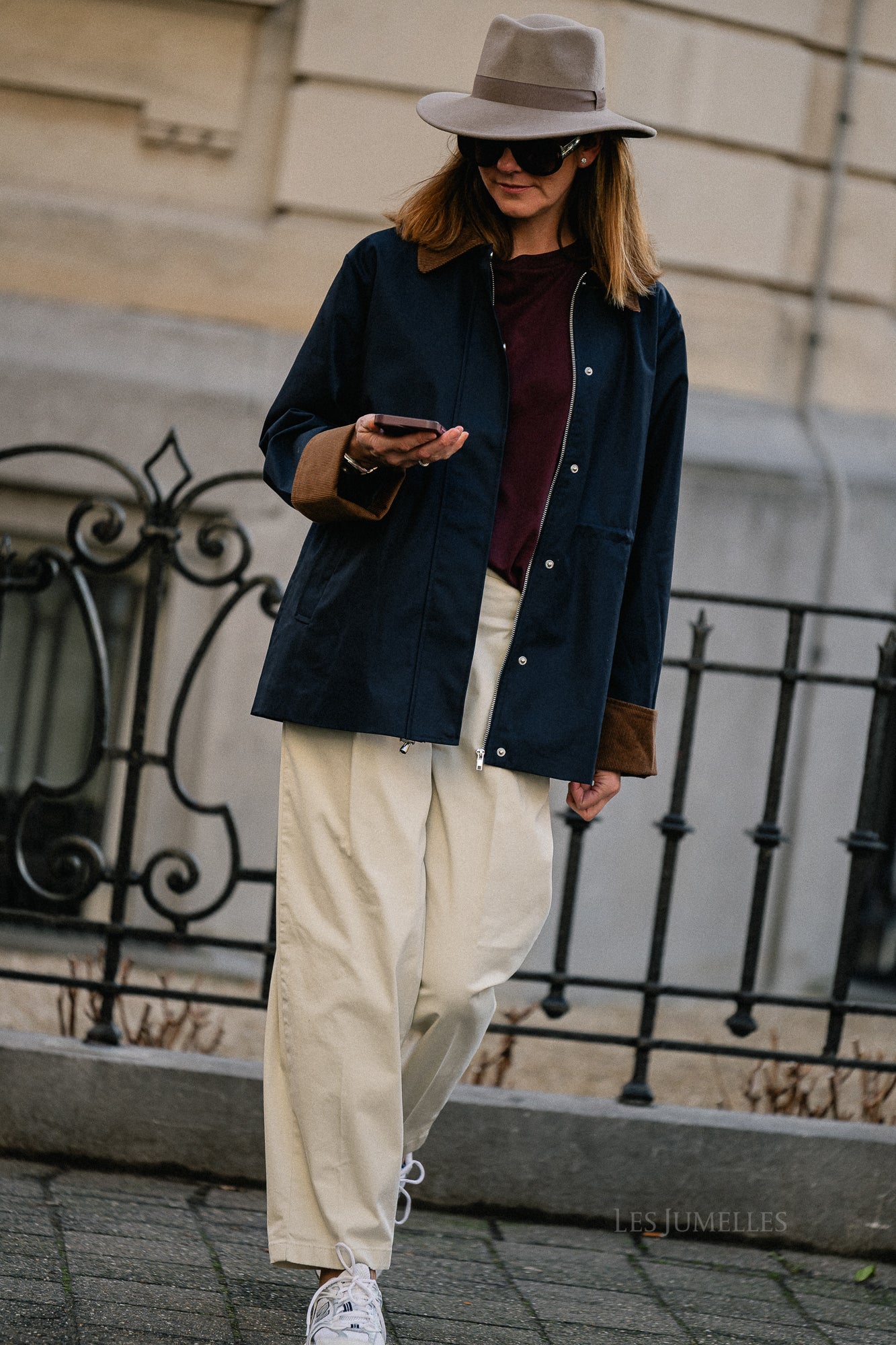 YASAnca Langarm-Parka Jacke Navy 