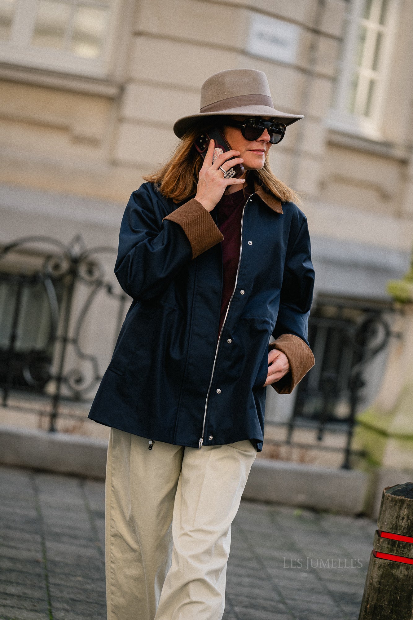 YASAnca Langarm-Parka Jacke Navy 