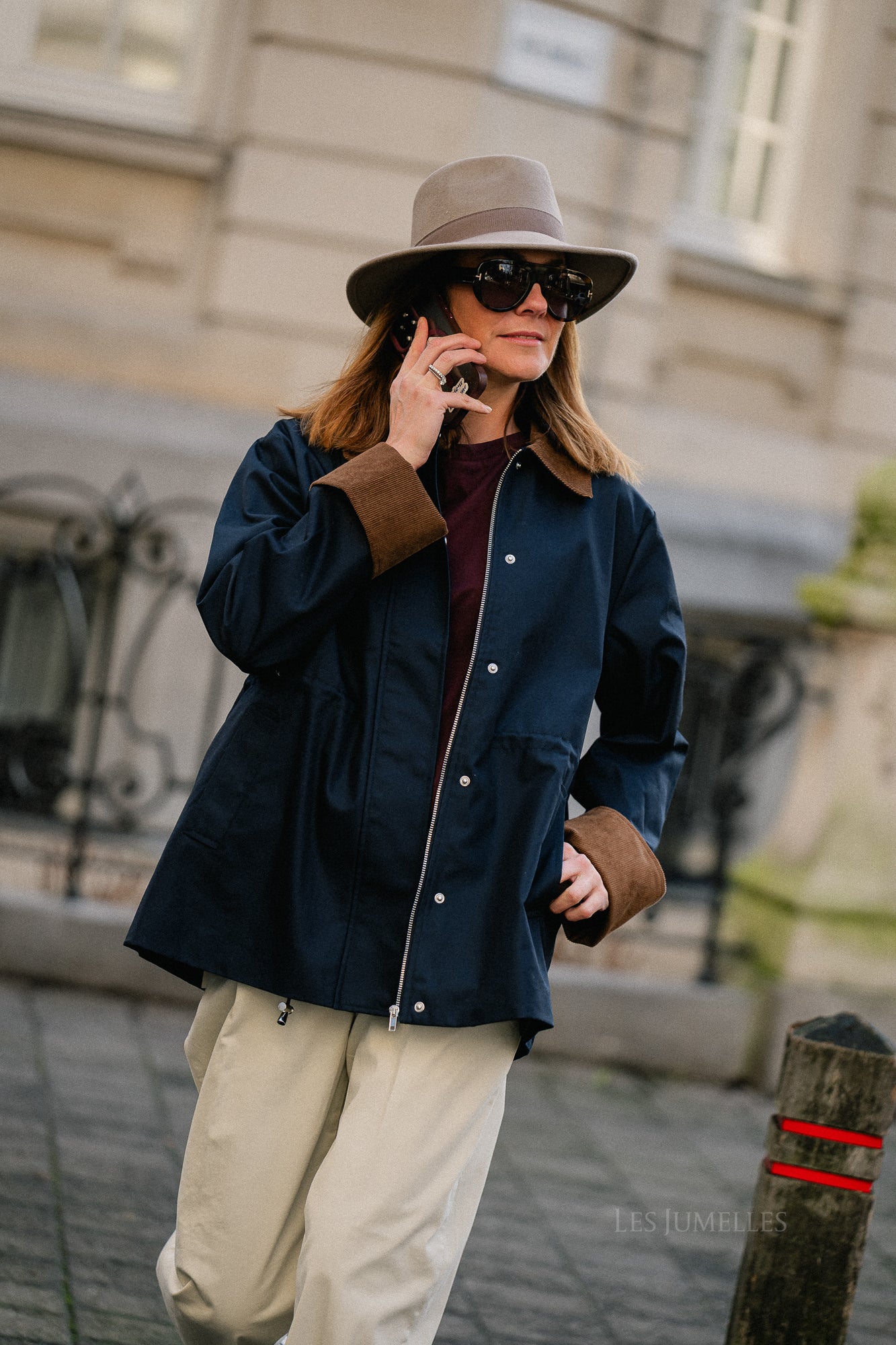 YASAnca Langarm-Parka Jacke Navy 