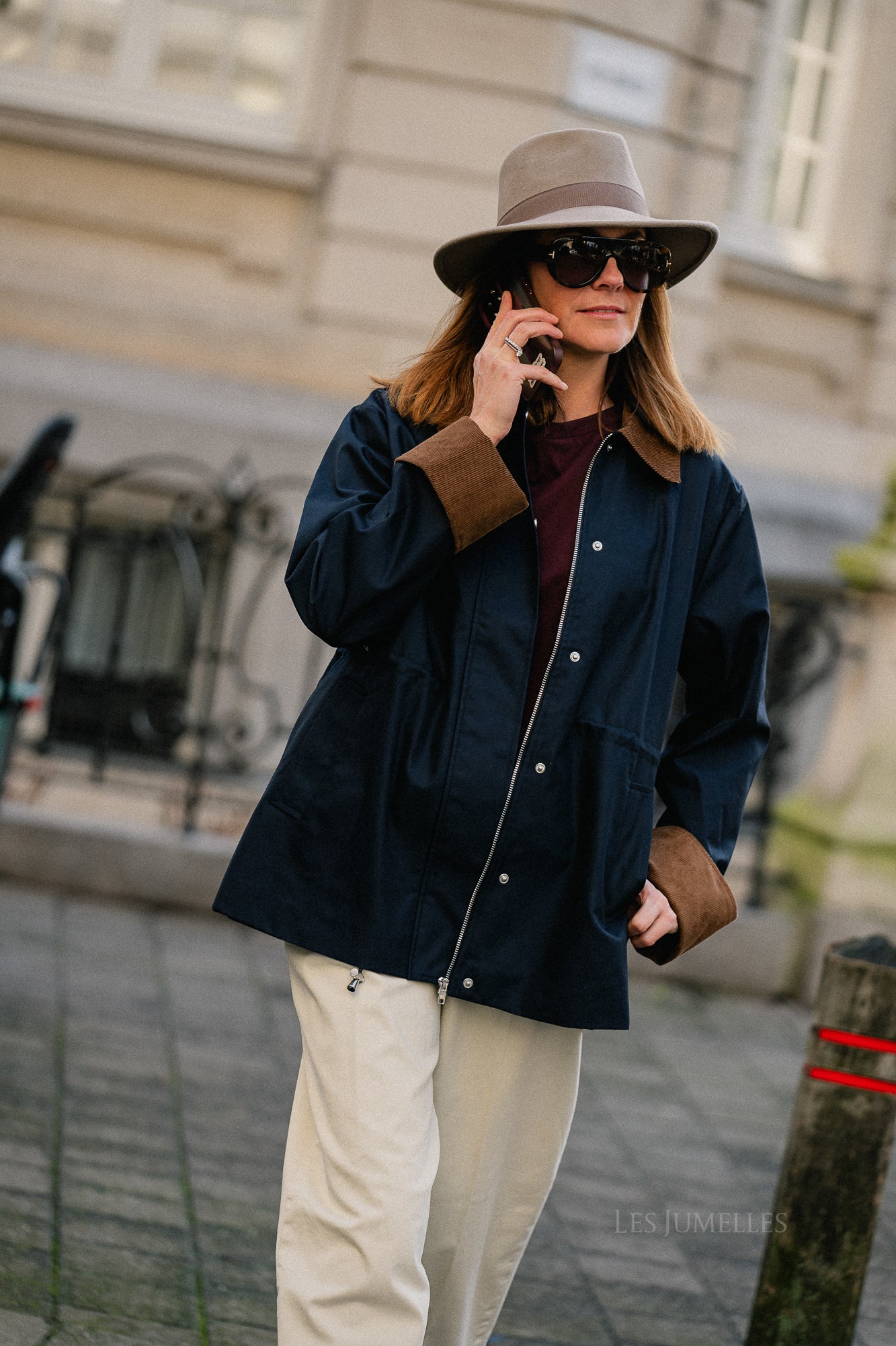 YASAnca Langarm-Parka Jacke Navy 