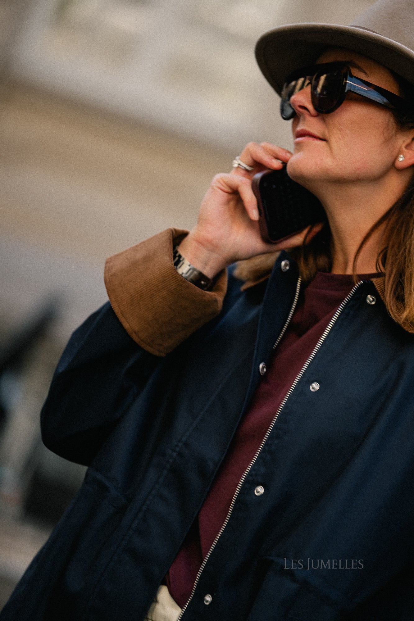 YASAnca Langarm-Parka Jacke Navy 