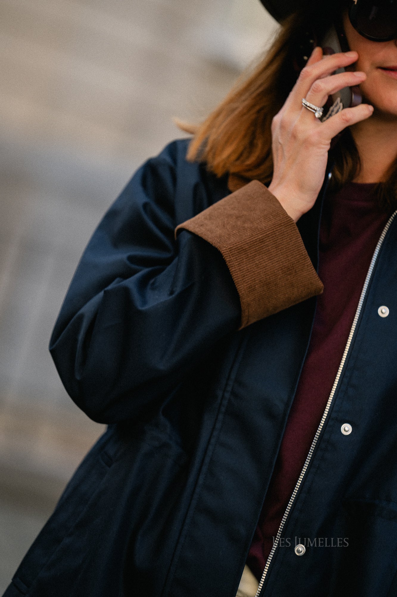YASAnca Langarm-Parka Jacke Navy 