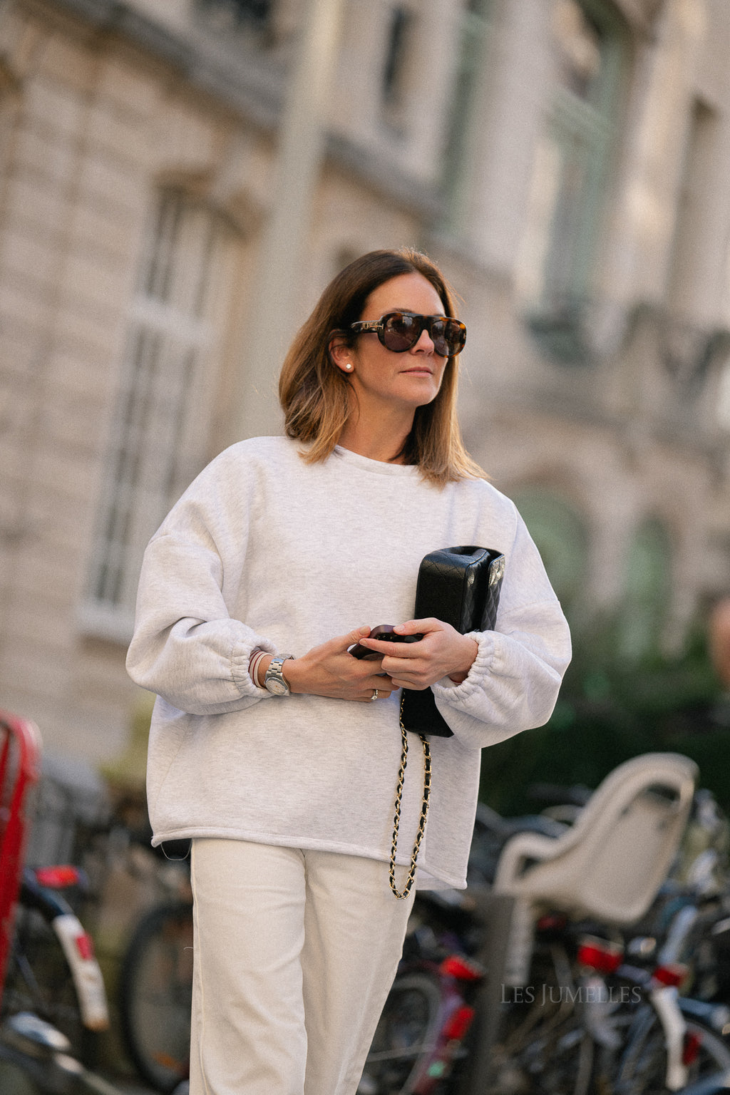 ORIGINAL 'Mommy' Sweater in Babyblau/ Hellgrau