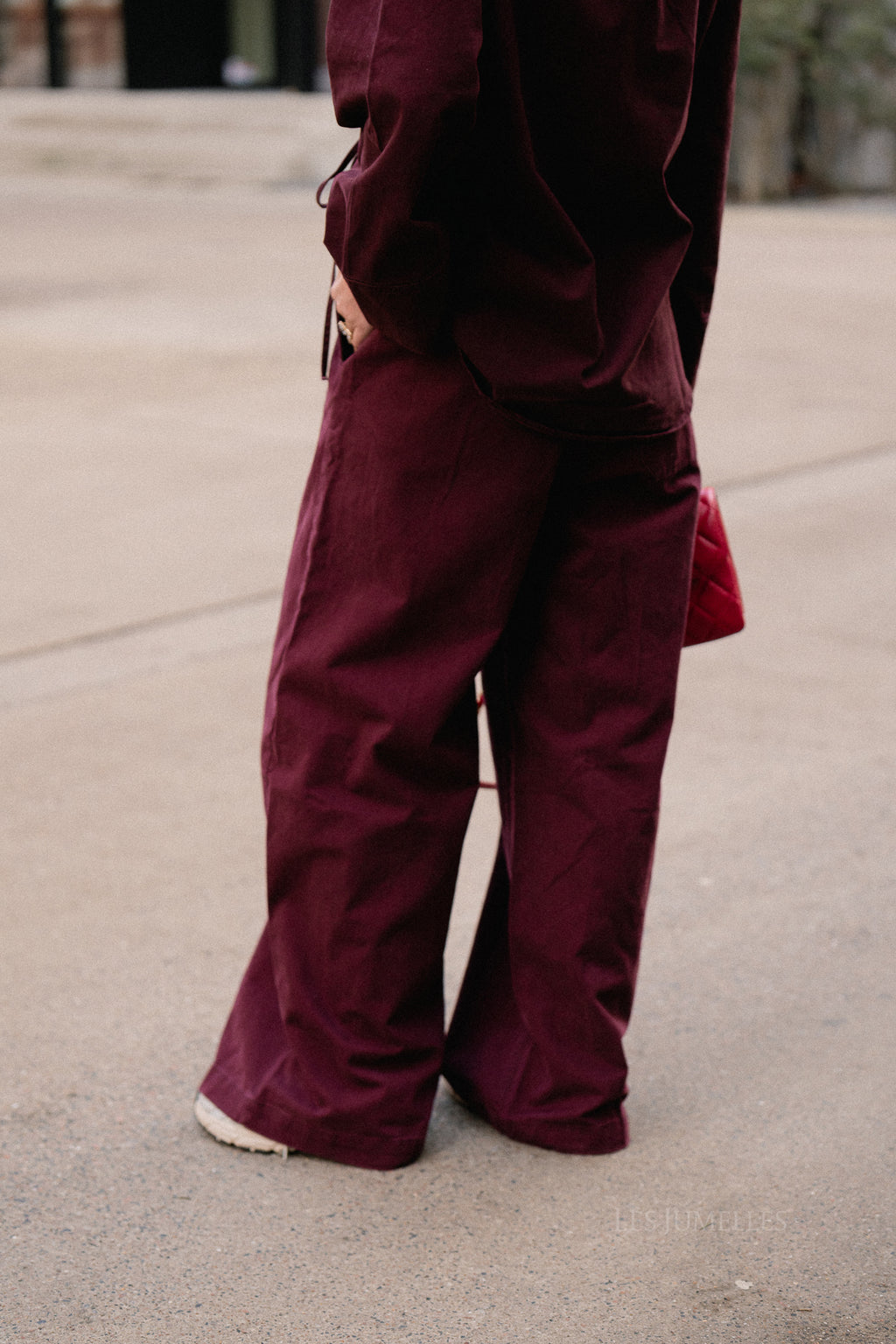 Pantalon Jackie bordeaux