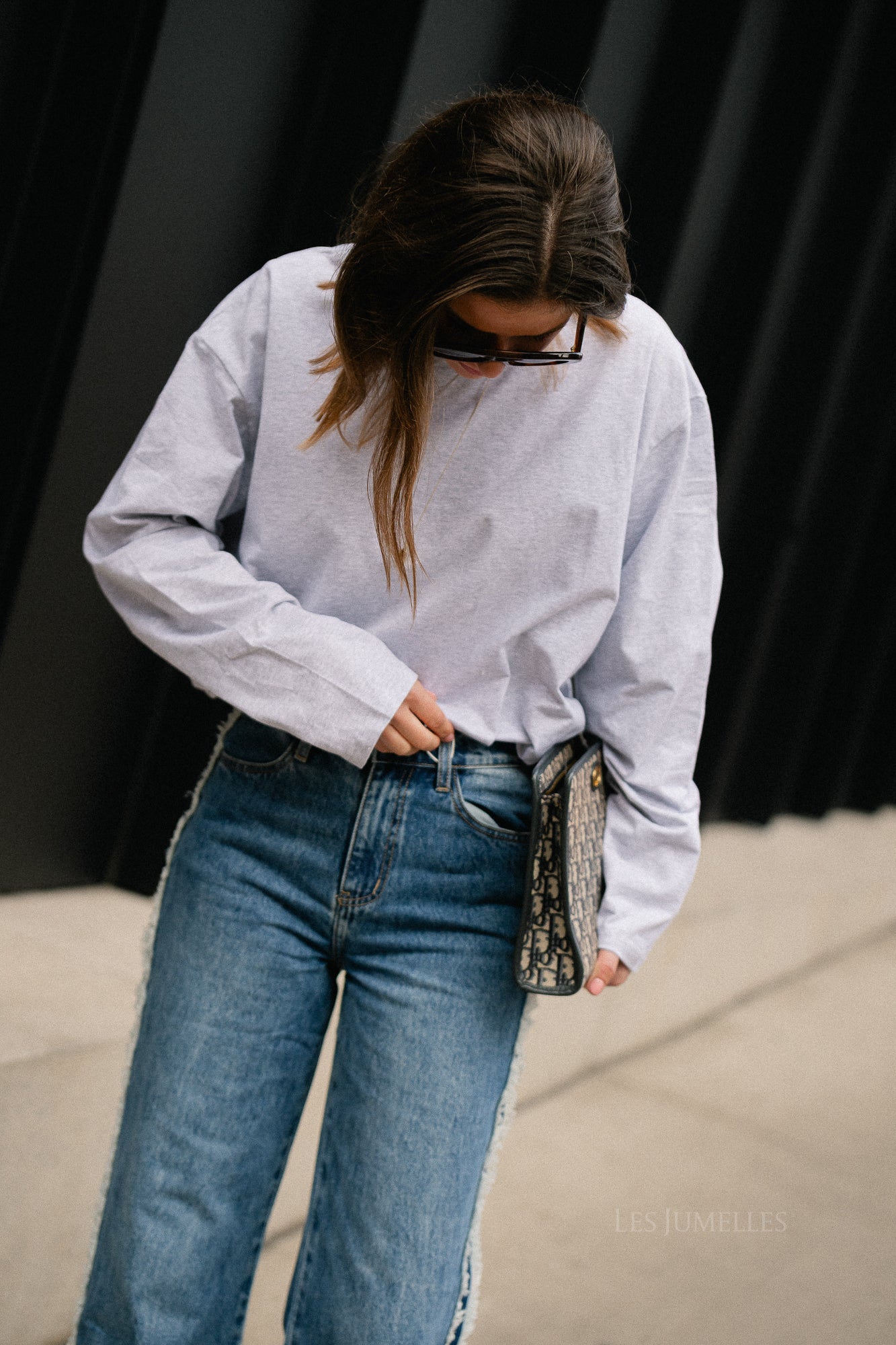 Gloria longsleeve light grey