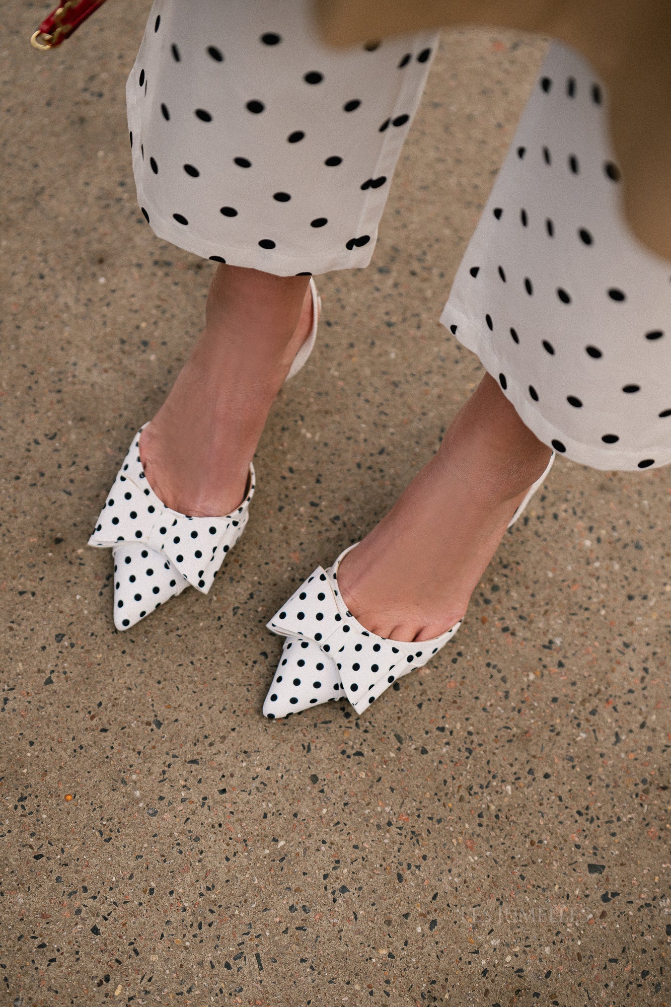 Cleo Slingback-Pumps mit Polka-Dot-Muster
