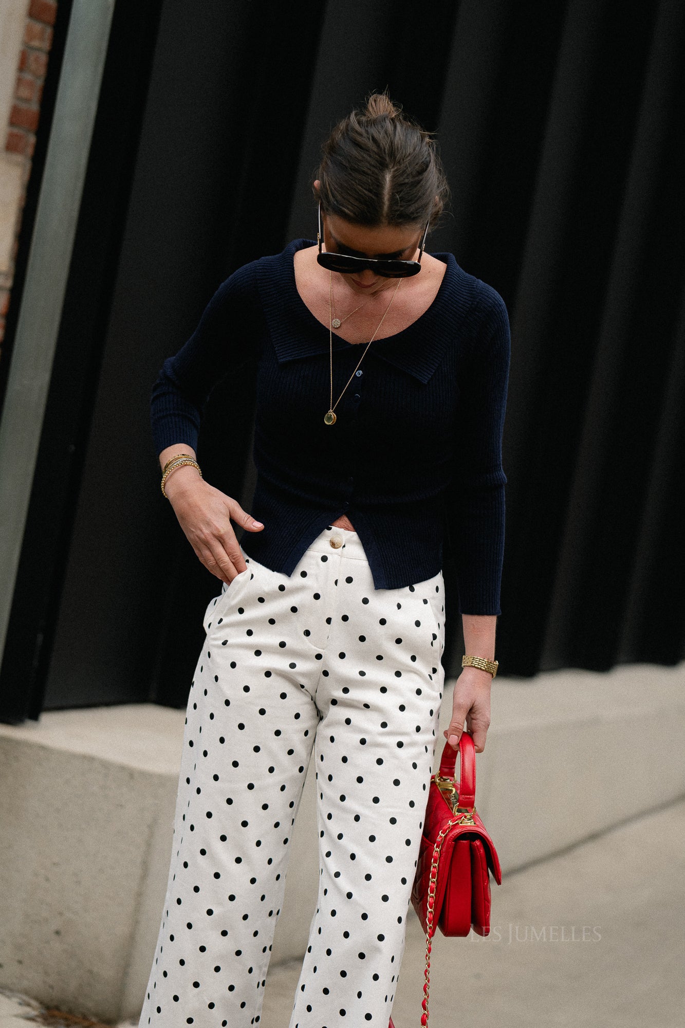 Clémentine ribbed longsleeve navy