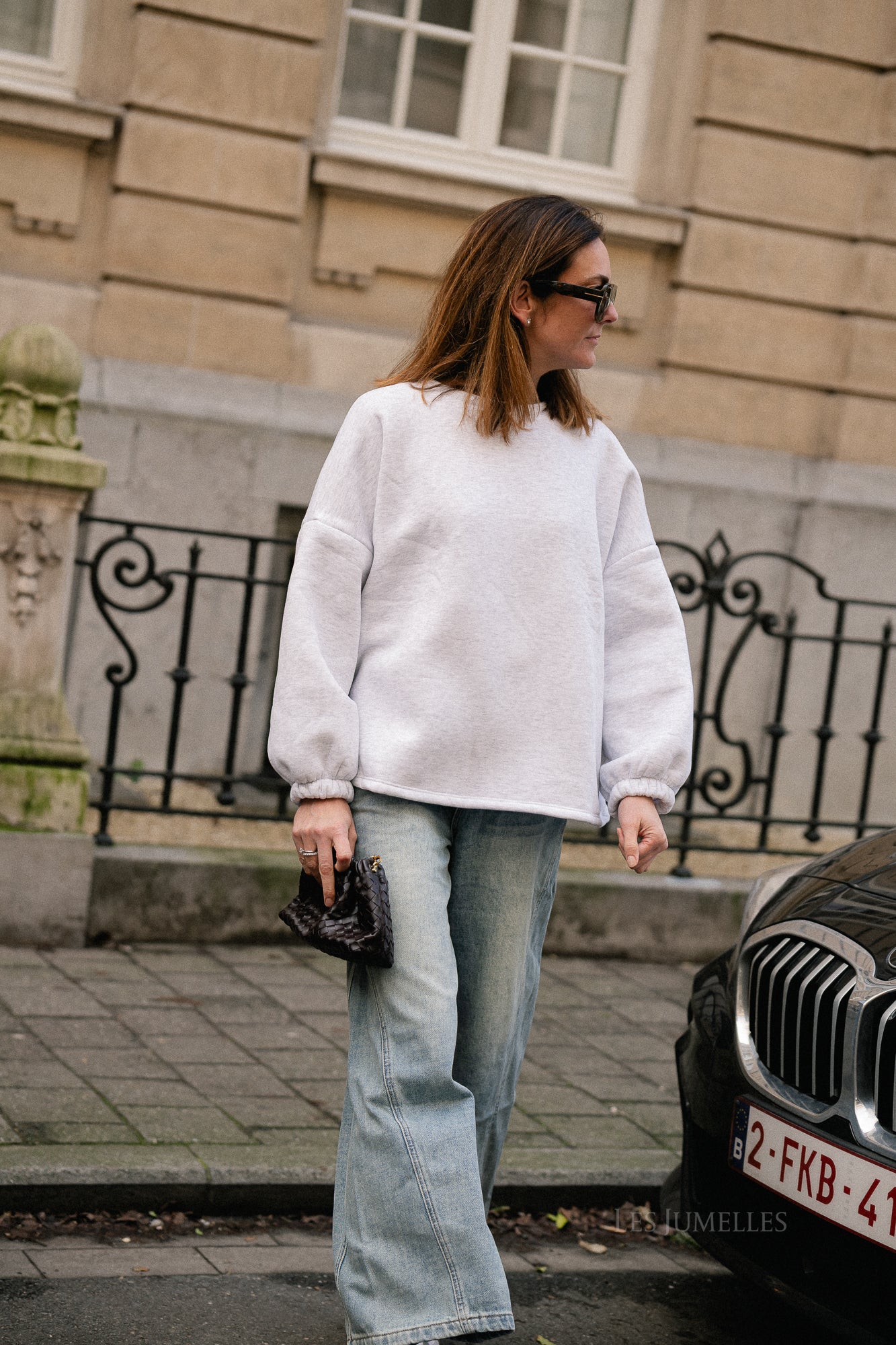 ORIGINAL 'Mommy' sweater roze/lichtgrijs