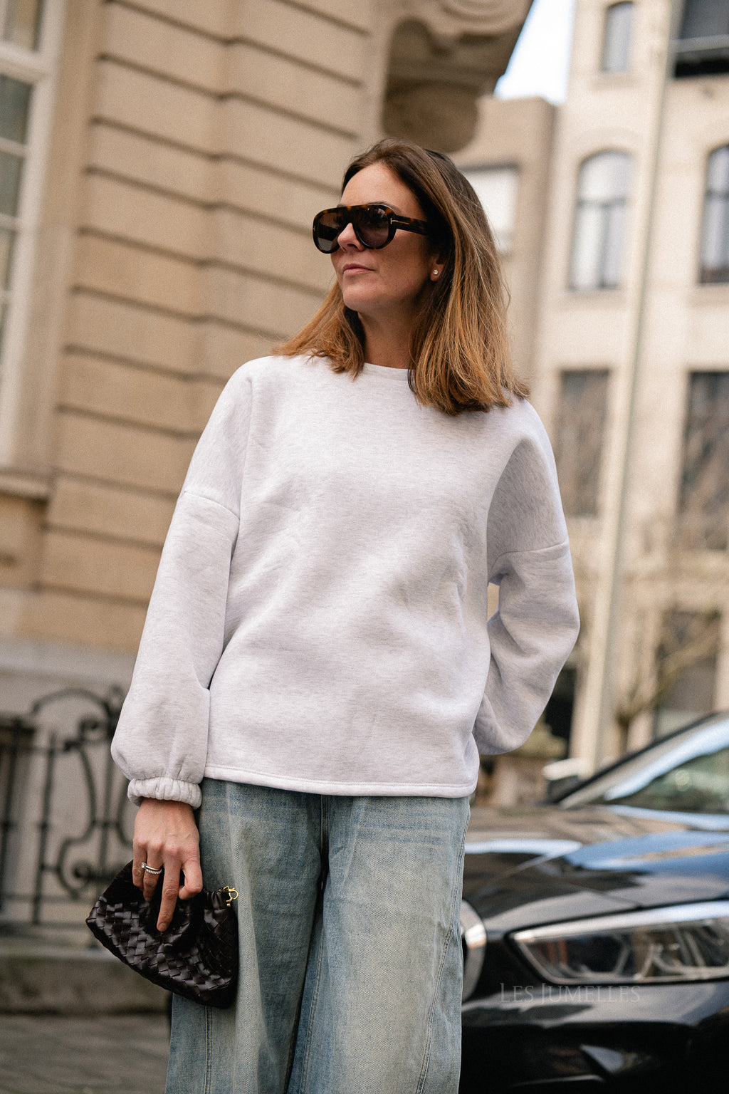 ORIGINAL 'Mommy' sweater roze/lichtgrijs