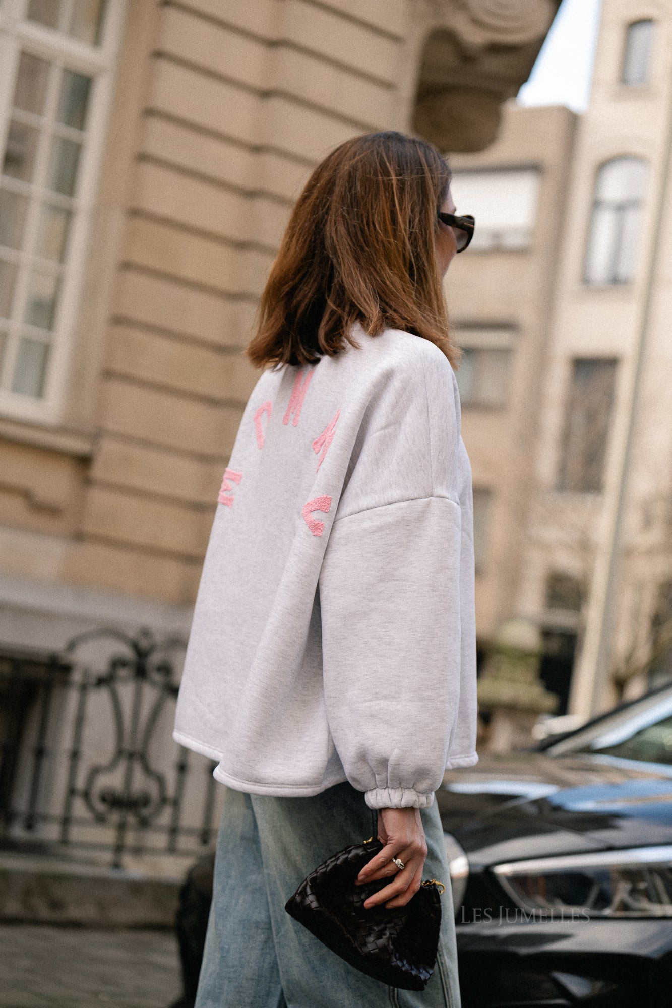 ORIGINAL 'Mommy' sweater roze/lichtgrijs