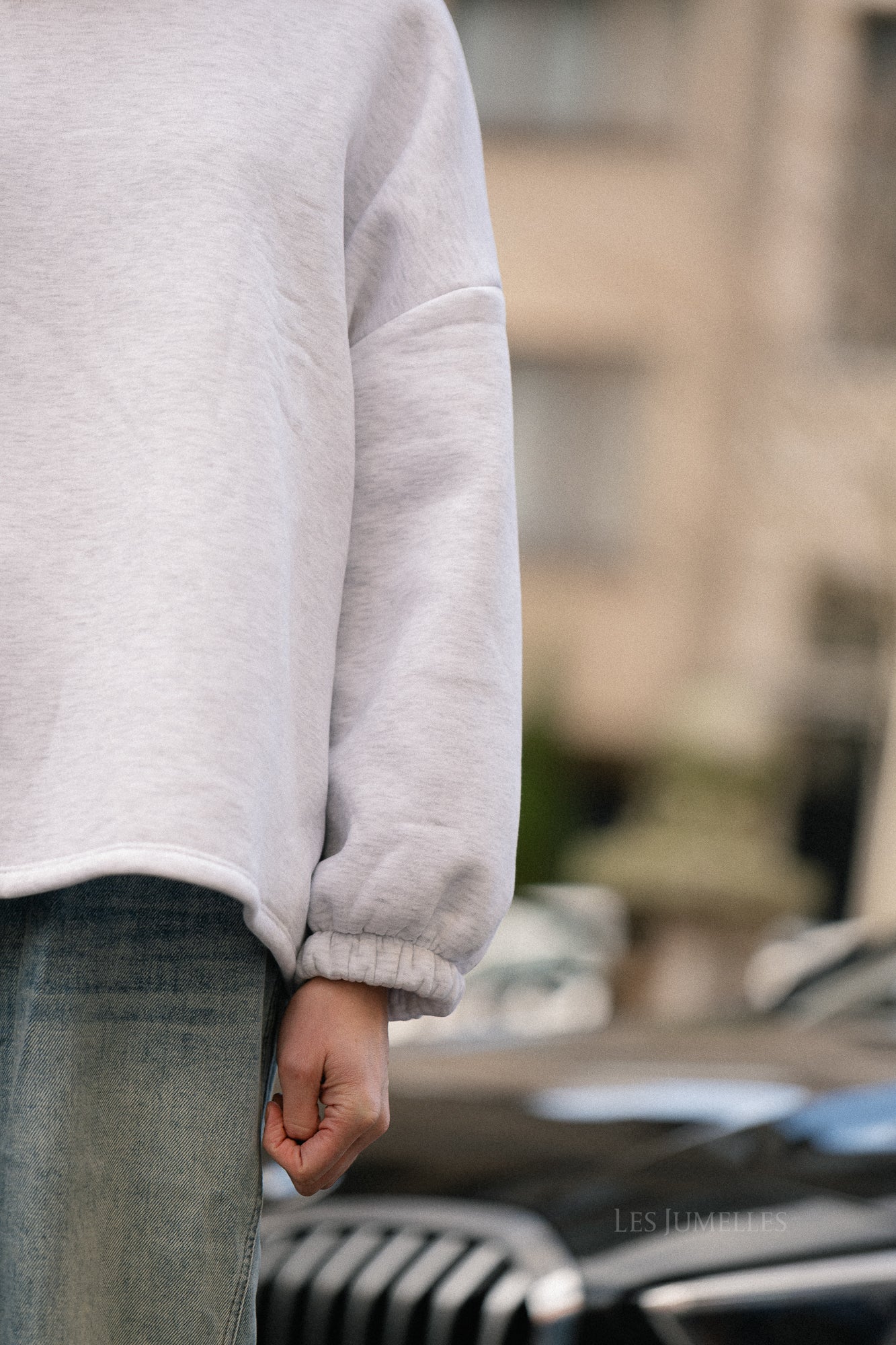 ORIGINAL 'Mommy' sweater roze/lichtgrijs