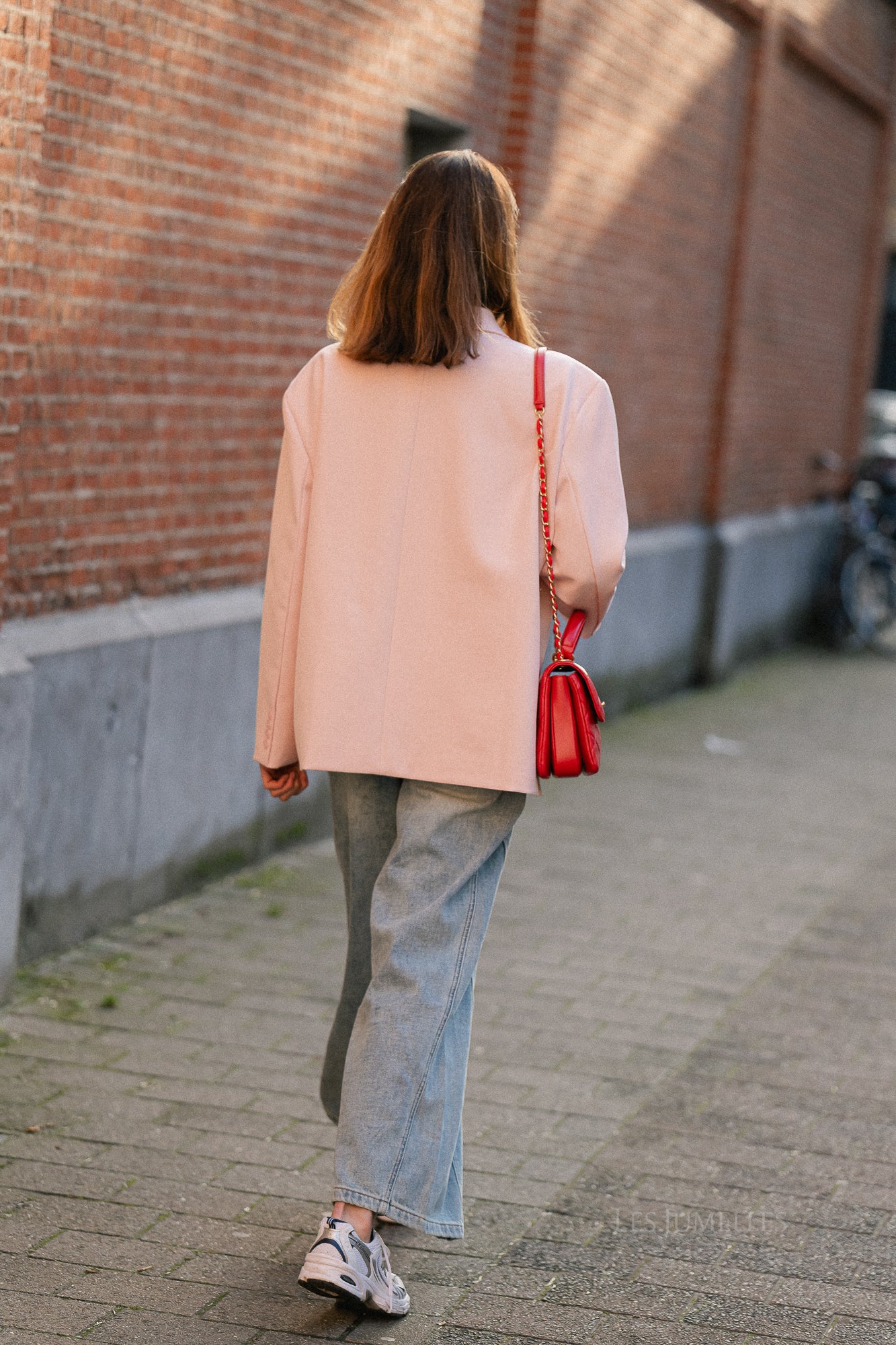 Chloe Oversized-Blazer Perlmutt-Blush